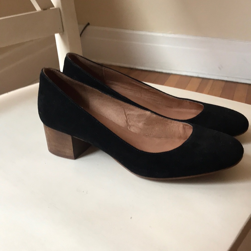 Madewell suede heels